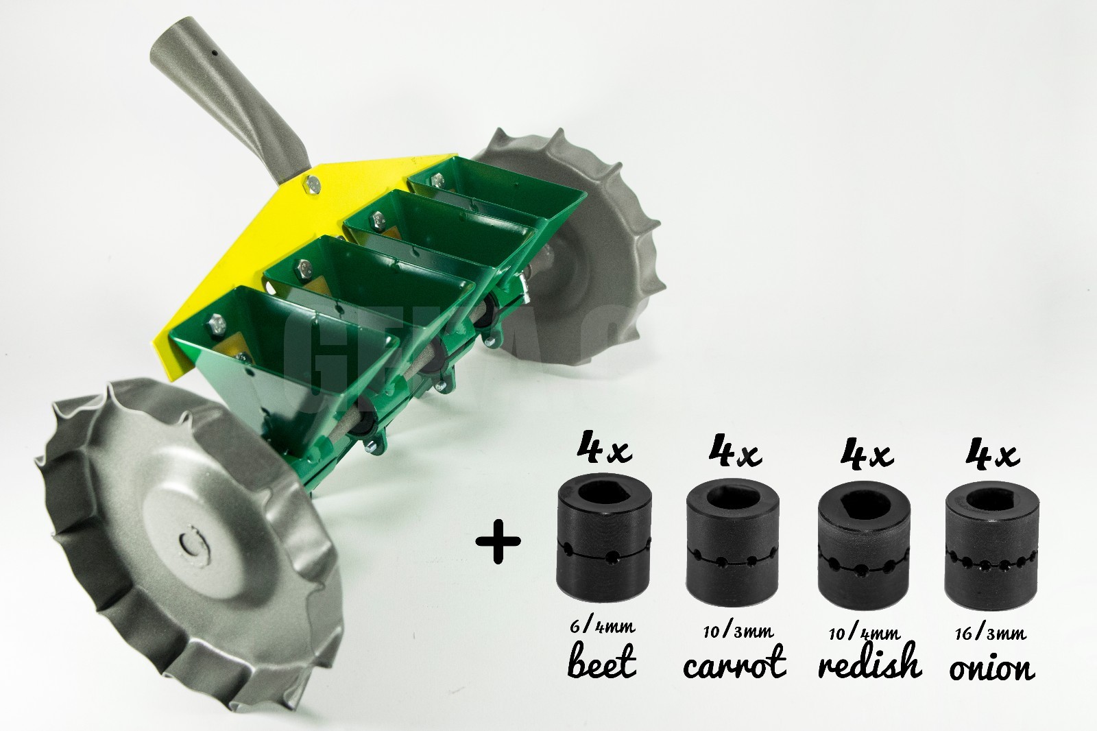 Garden Metal Precision Seeder Vegetable 4 Row Manual Planter sowing small seeds