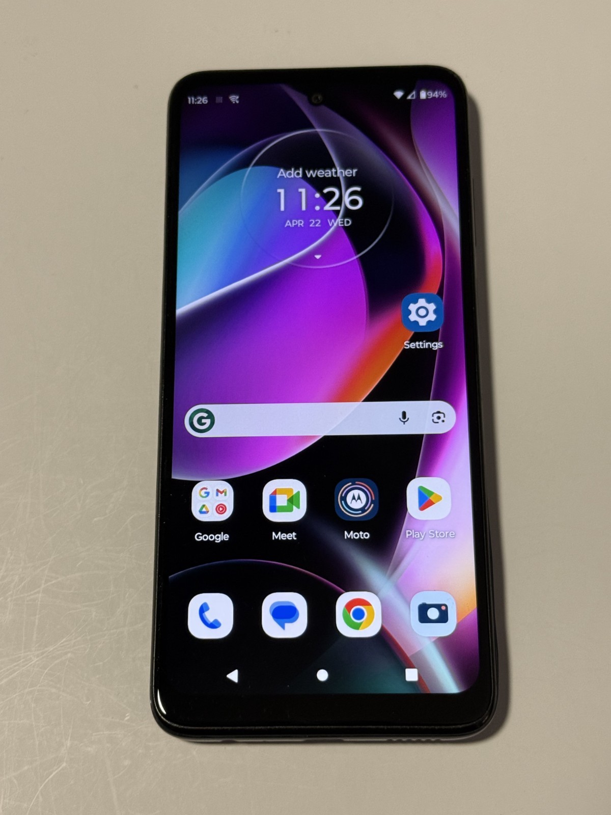 Motorola Moto G 5G (2022) - 64GB - XT2213-3 - Blue  (Unlocked) Good Condition