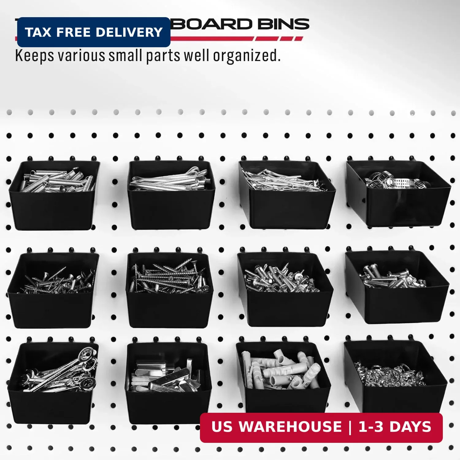 300-Piece Pegboard Hook Set, Pegboard Organizer Accessories for Hanging, Durable