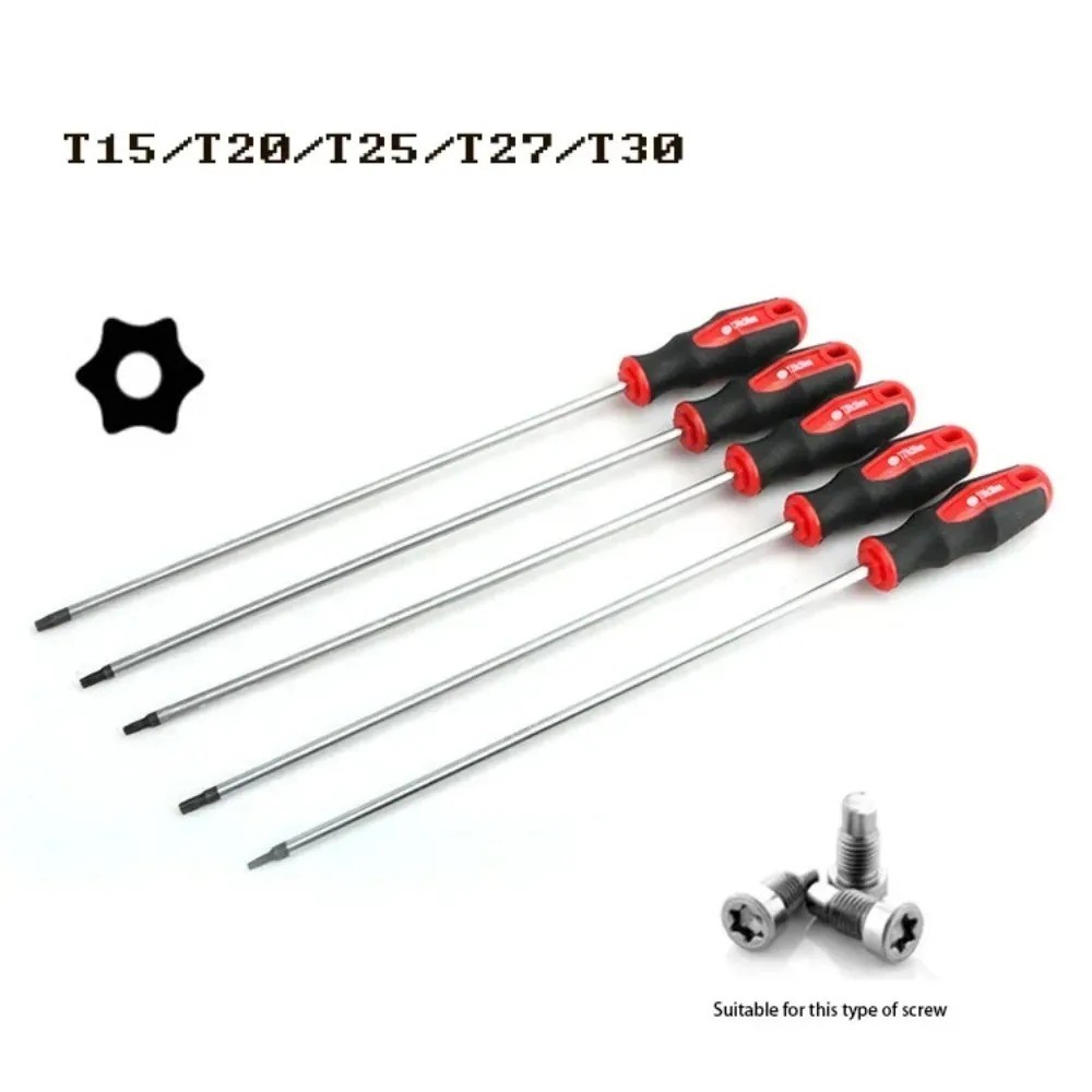 Extra Long Torx Star Magnetic Screwdriver Set  T15 T20 T25 T27 T30 5PCS