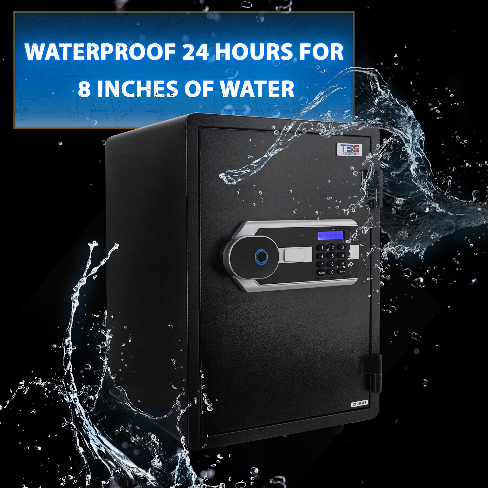 Digital Biometric Fireproof Waterproof Safe Box for Home Office Cash Jewelry