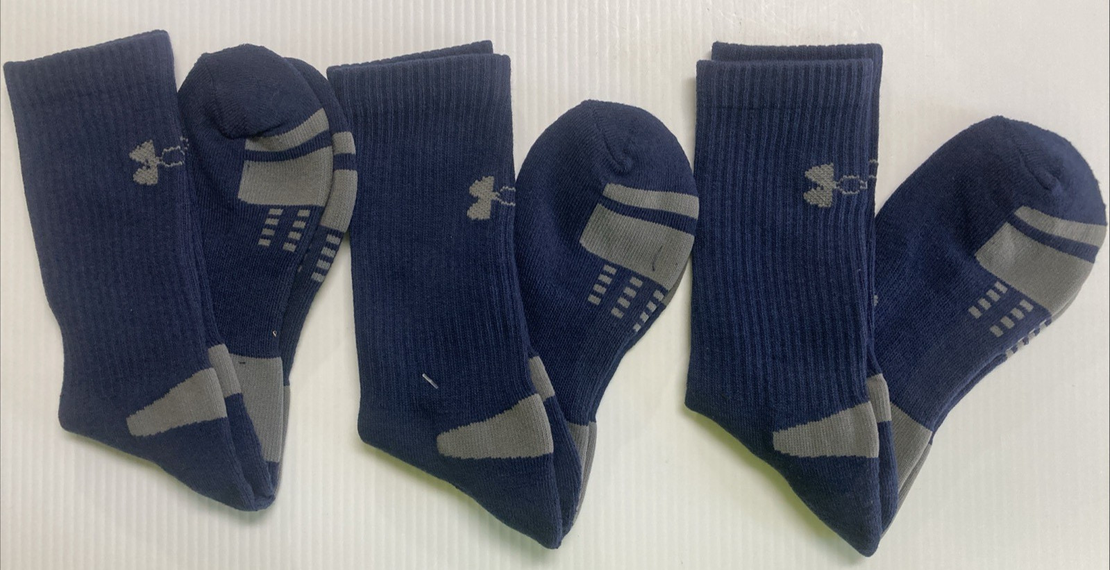 Under Armour Men's Crew Socks, Large(men's shoe 9-12), 3 pairs, Free Shipping!