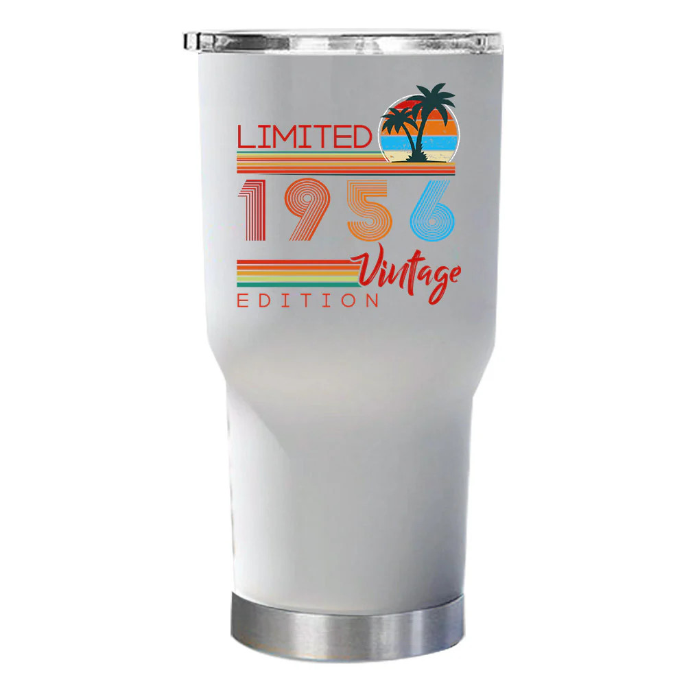 Limited Edition 1956 Tumbler 30oz Retro Sunset 69 Years 69th Happy Birthday Gift