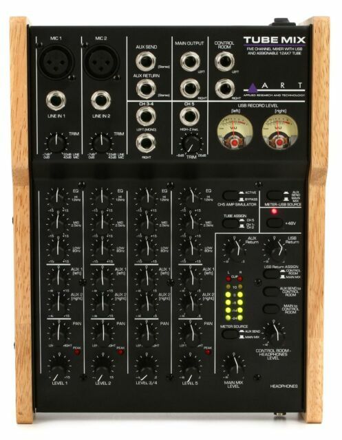 TubeMix 5-Channel Mixer with Assignable Tube and USB Interface