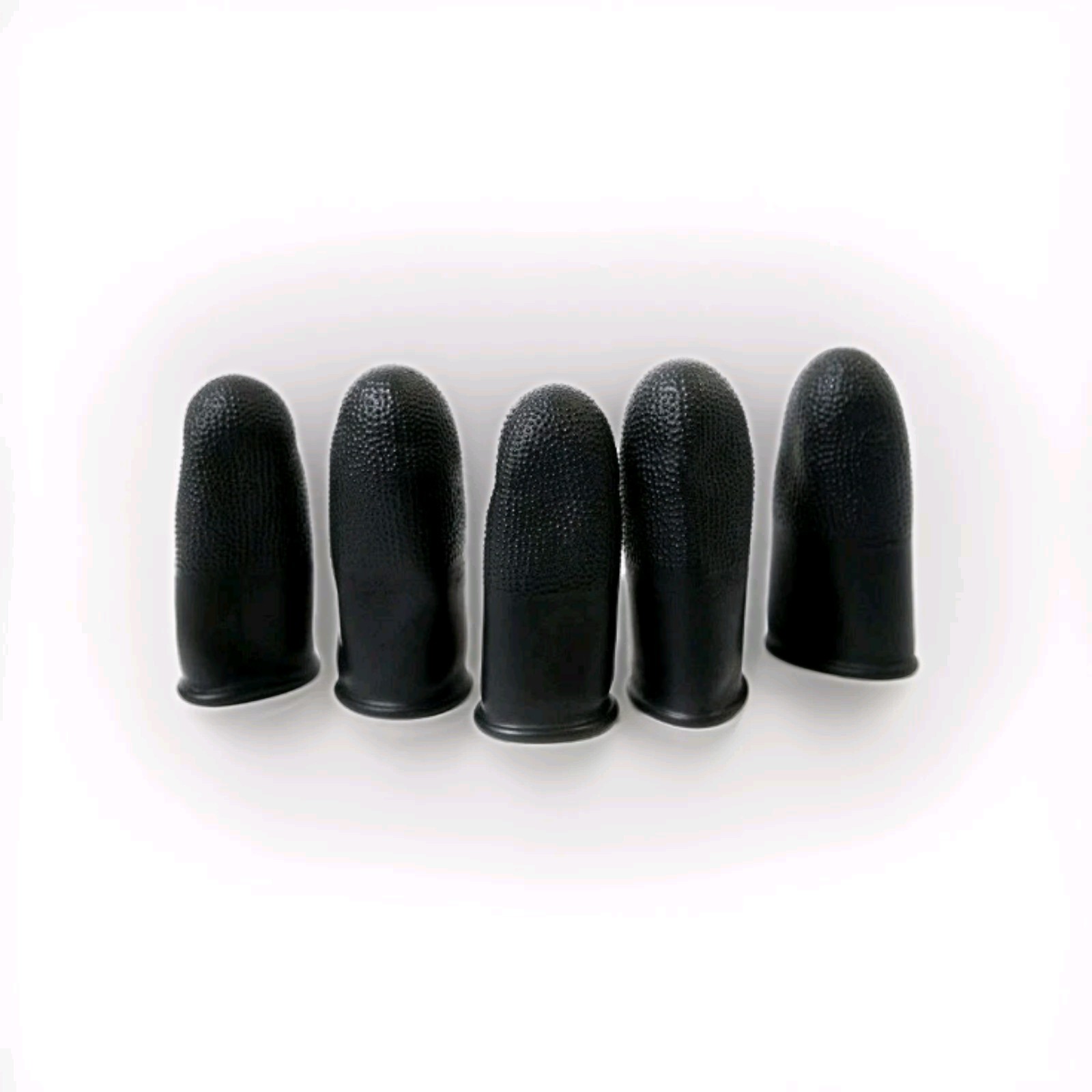 🖐️ ⭐ Bertech Black Static Dissipative Finger Cots — Small • 16 Mil • 100 Pack