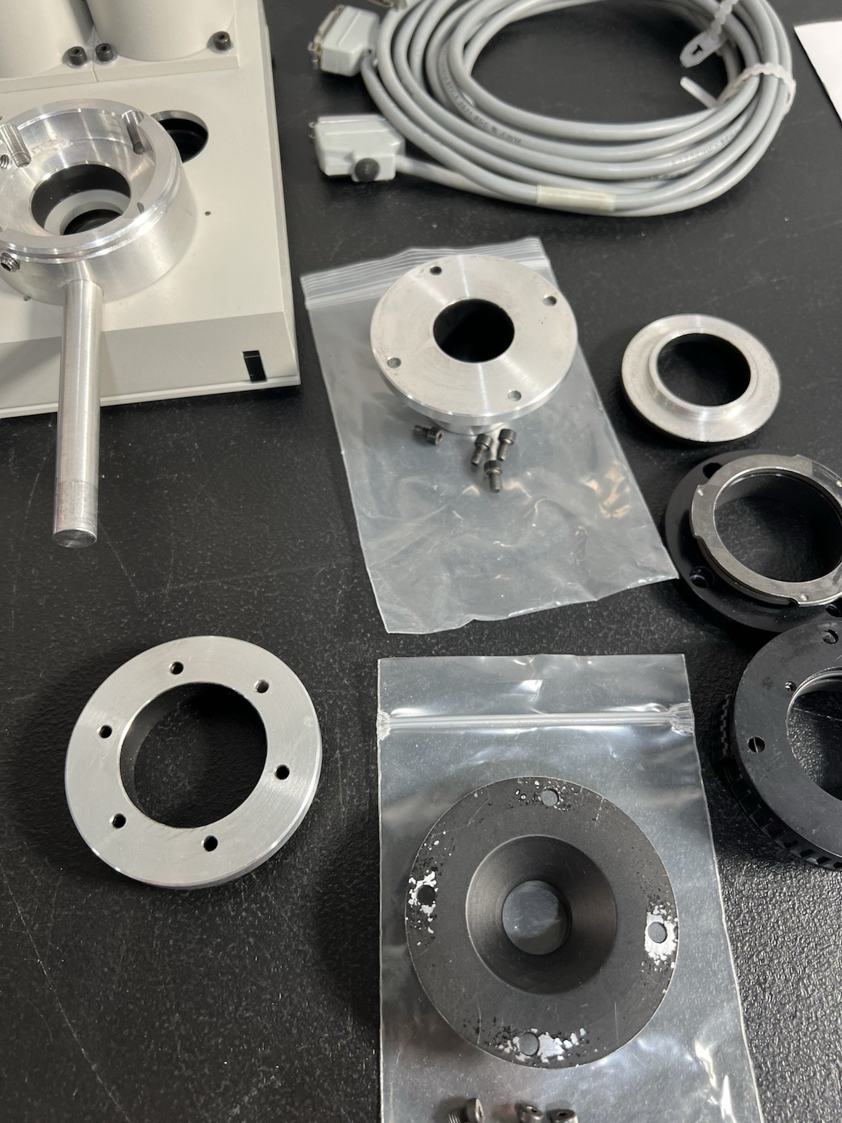 Ludl LEP Microscope Dual Filter Wheel Shutter Assembly Serial #097449