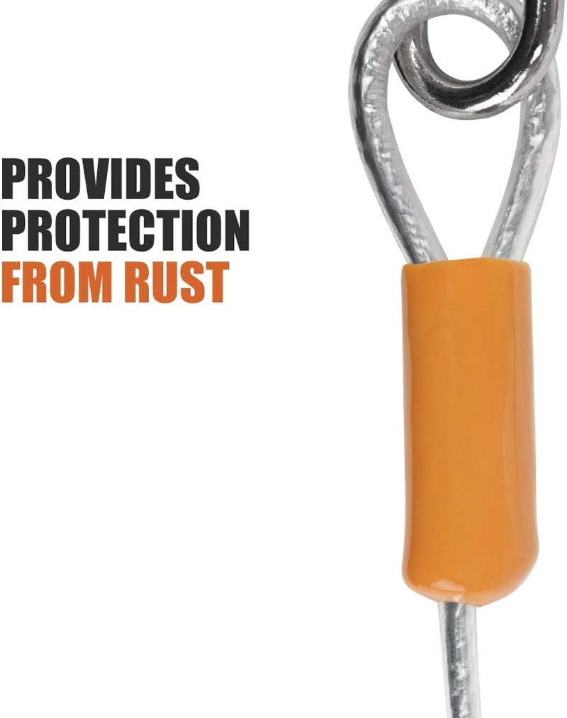 BV Dog Tie Out Cable 25 Feet - Heavy Duty Dog Lead up to 90 Pounds - Reflective