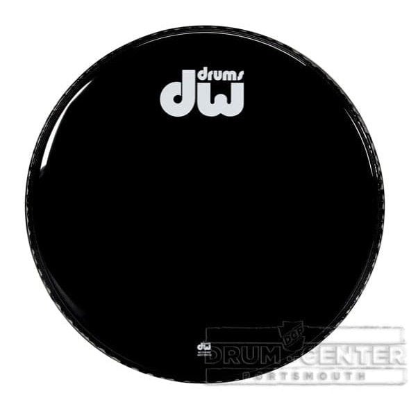DW Gloss Black Bass Drumhead 24"