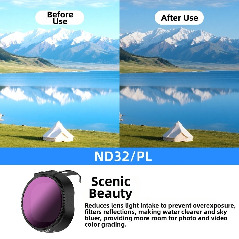 For DJI NEO2 Camera Filter Set with ND CPL UV Multi Coated HD Glass for Imaging