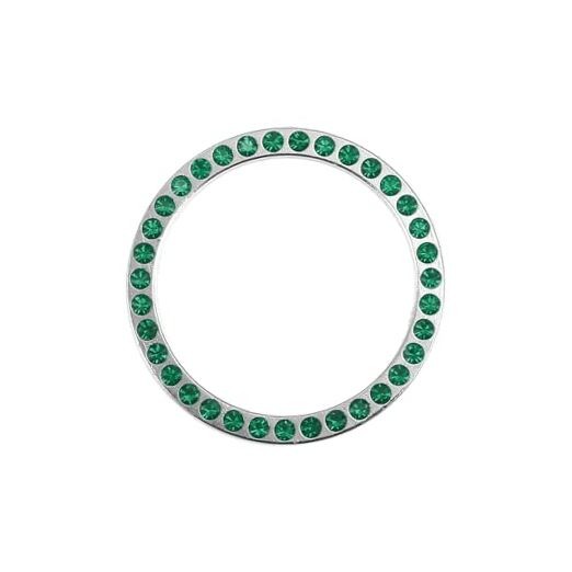 Universal Bling Car Engine Start Stop Button Cover, One Click Push Start Green