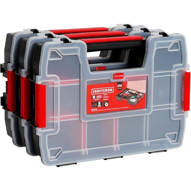 Tool Organizer Removable Dividers Secure Lid Custom Compartments Hand Tools New
