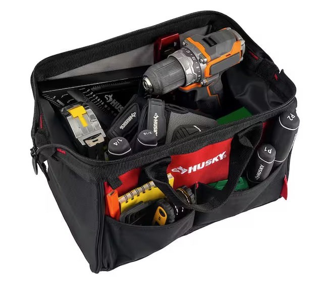 Husky 12 in 4 Pocket Zippered Tool Bag