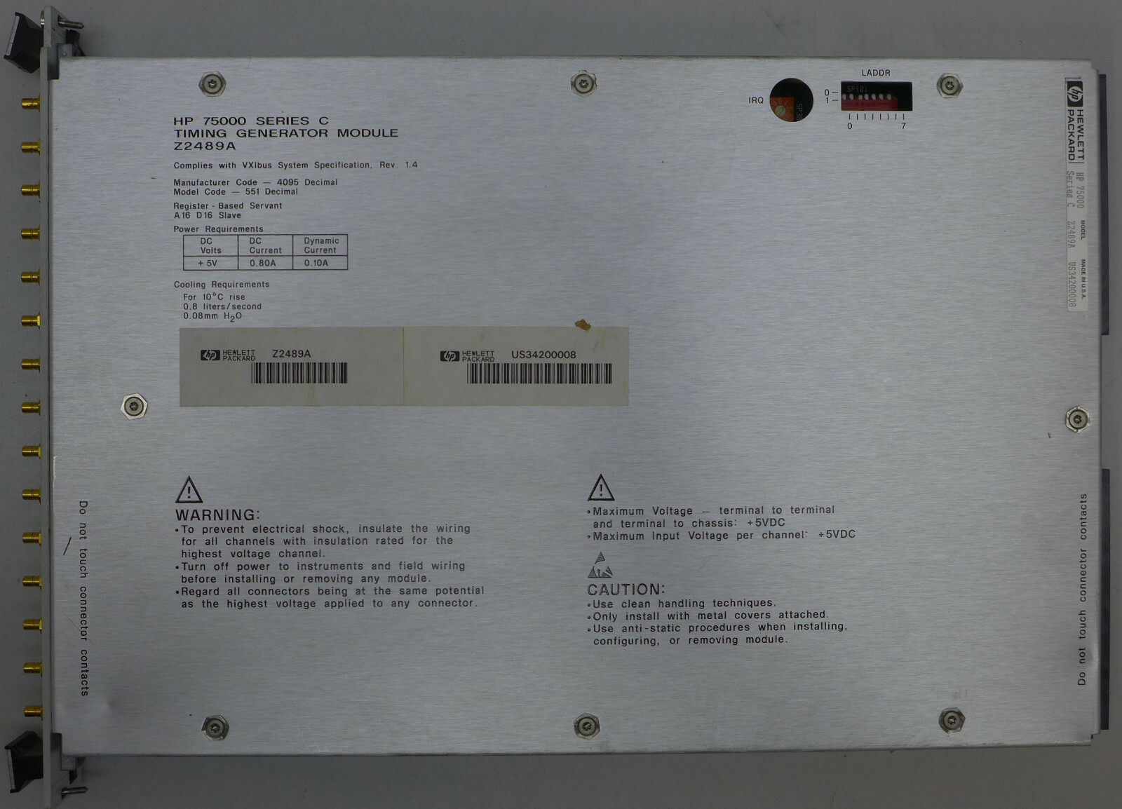 HP Z2489A Timing Generator Module