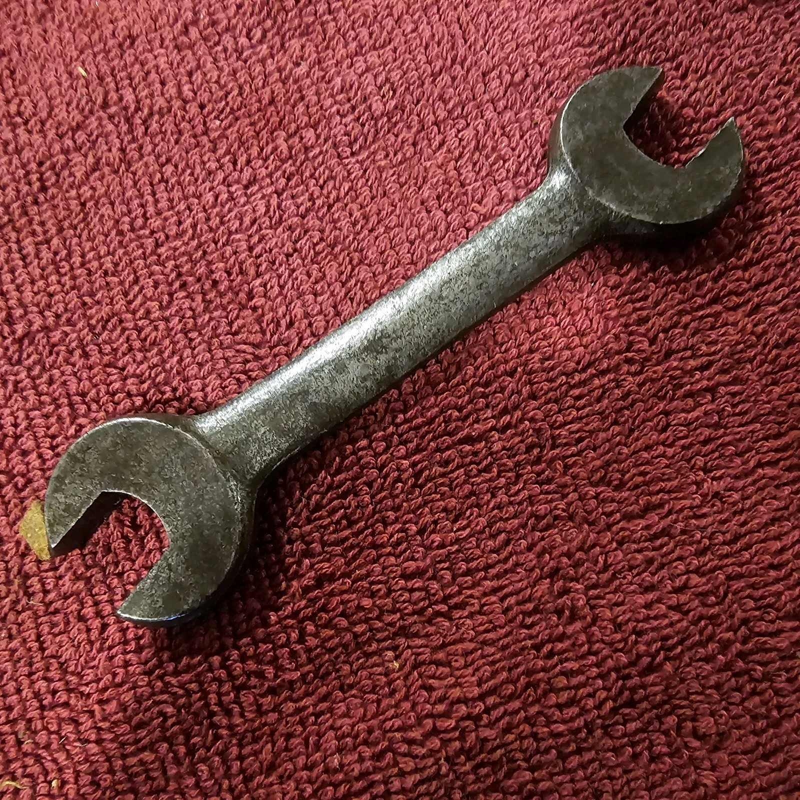 Vintage Unmarked Open End Wrench 3/8" x  7/16"