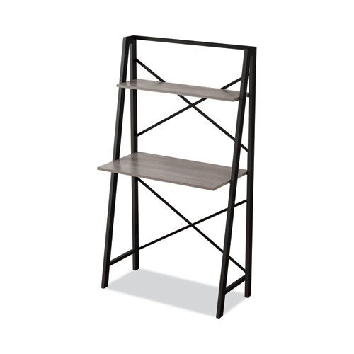 Homenations Folding Table, 31.5" x 16", Black/Brown (SH-OF-2662)