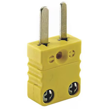 Dayton 36Gk85 Thermocouple Plug, Yellow, Type K, Jack