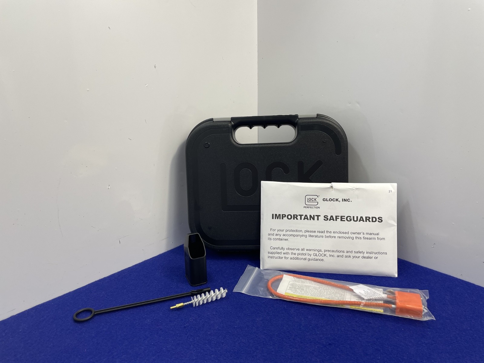 Glock 43X Factory-Original Hard Case With Paperwork Lock And Accessories