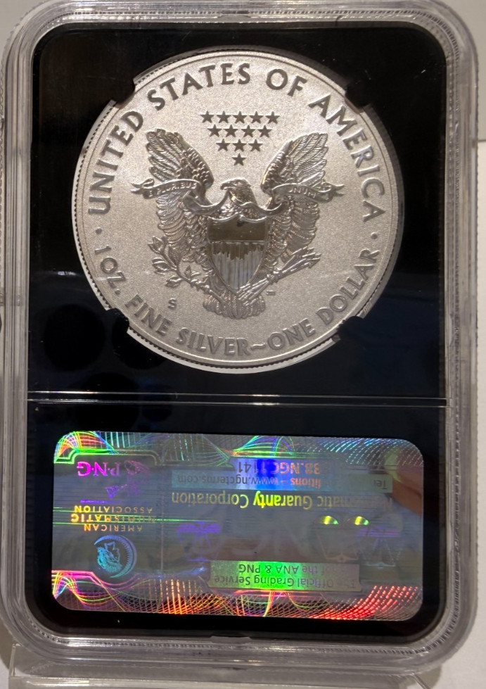 2012 S AMERICAN EAGLE $1 REVERSE PROOF PR70 NGC SAN FRANCISCO SET