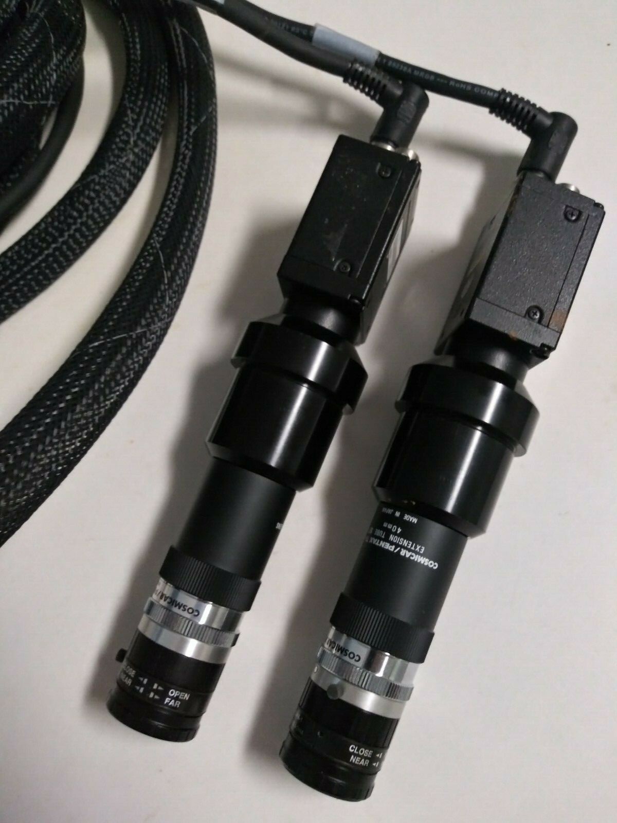 2 Sentech STC-H720 Monochrome scientific camera Fujinon HF35HA-1 Lens w/Harness