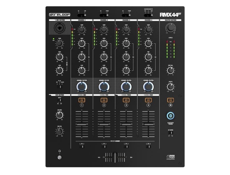 Reloop RMX-44 BT DJ Mixer (4-Channel Bluetooth)