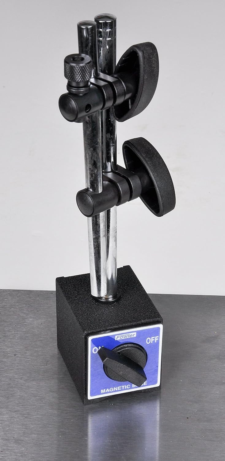 Precision Dial Indicator Magnetic Base - 85 lbs Pull, Safe for Polished Surfaces