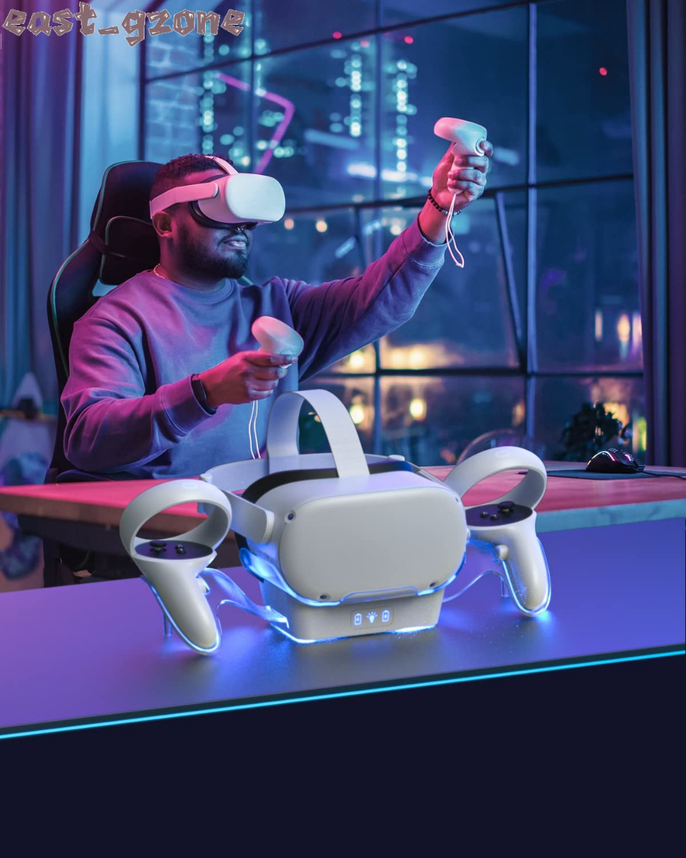 Charging Dock Charger Station Stand for Oculus Quest 2 VR Headset Controllers