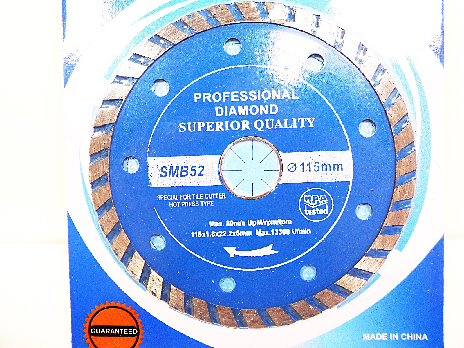 Tile Cutting Wheel Cutter Discs 4-1/2" Diamond Wheels Arbor Hot Press Type Disc