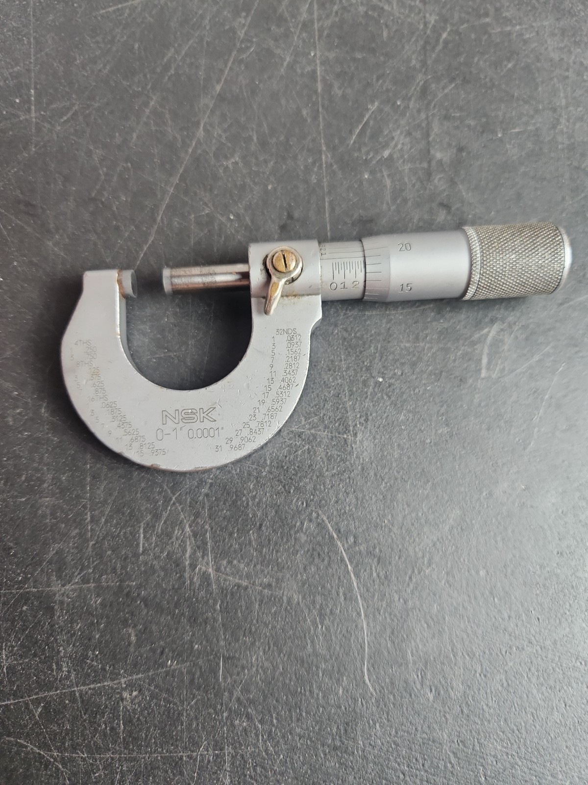 Vintage NSK Japan 0-1” Outside Micrometer .0001"