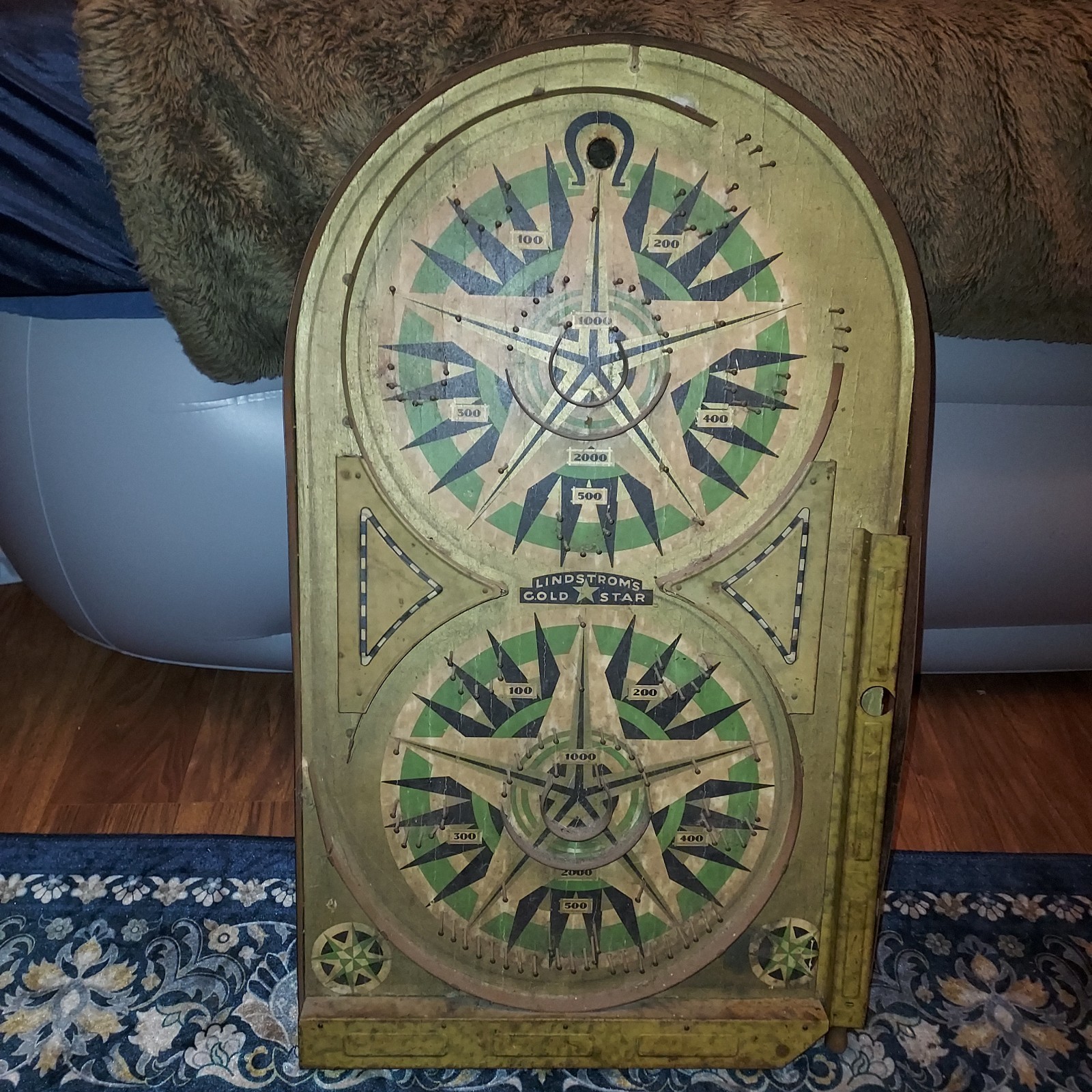 Lindstrom's Gold Star Pachinko Pinball Vintage Game 1934