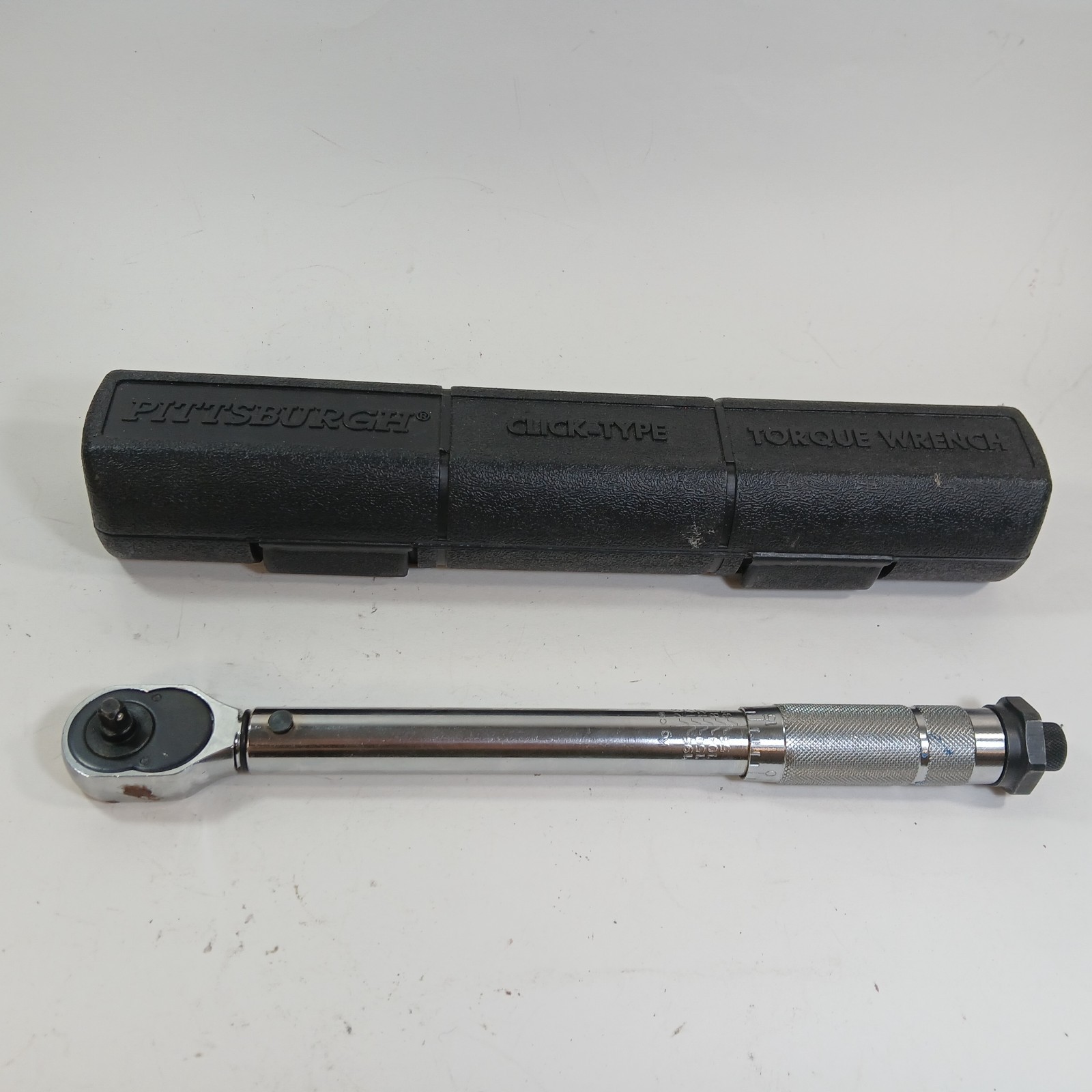 Pittsburgh 3/8" Drive Click Type Reversible Torque Wrench W/ Case