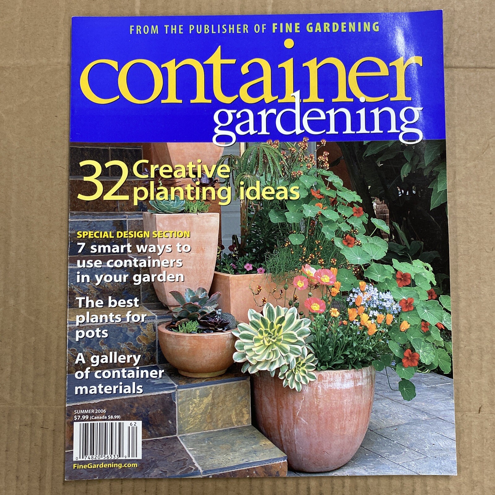 Container Gardening Summer 2006 32 Creative Planting Ideas