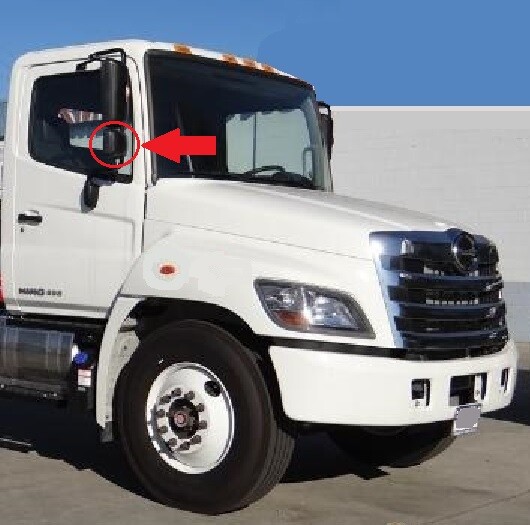 NEW Hino convex mirror back cover 2008-2017 145 185 238 258 268 338