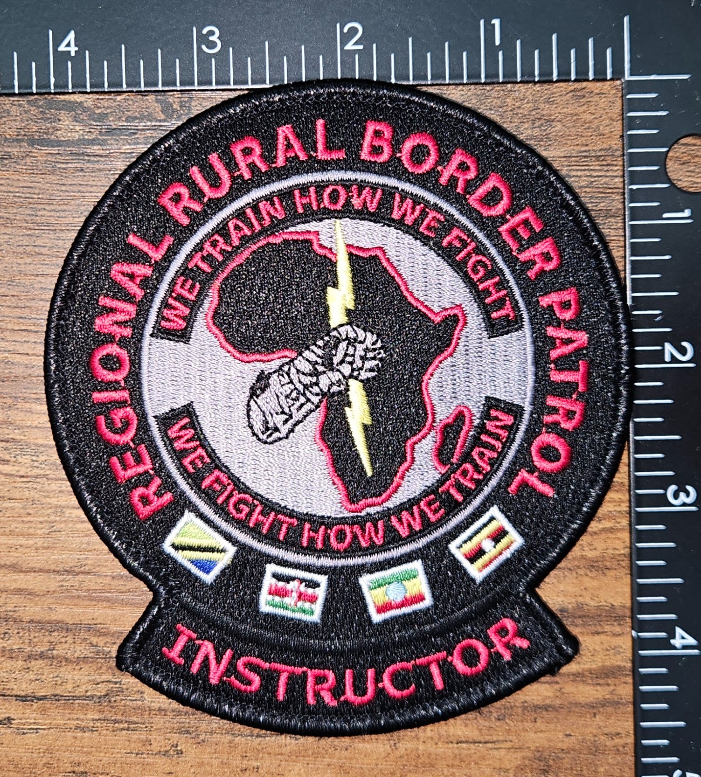 Regional Rural Border Patrol We Train How We Fight Instructor Velkro Patch