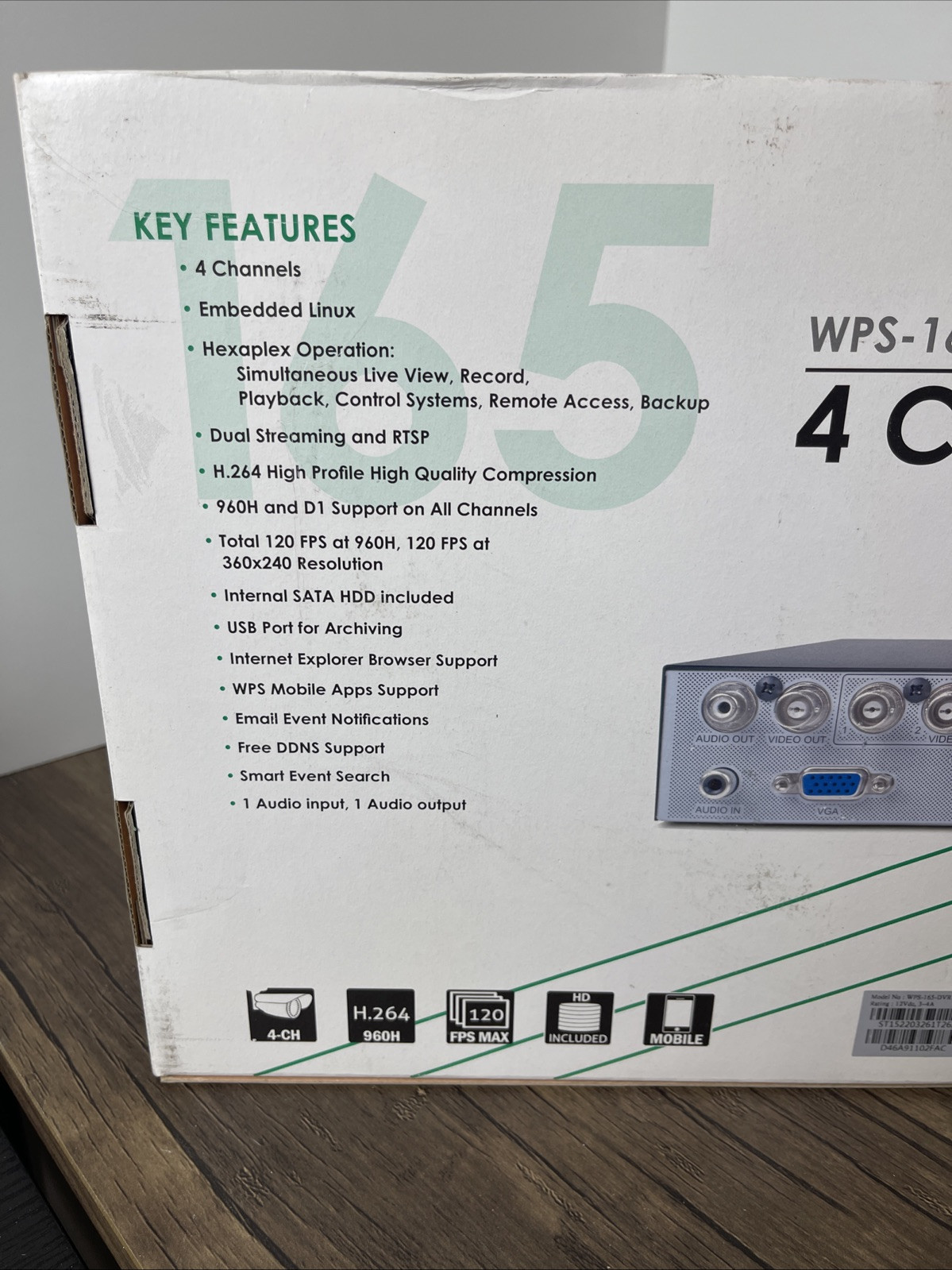 Wirepath Surveillance WPS-165-DVR-4CH DVR Brand New In Box