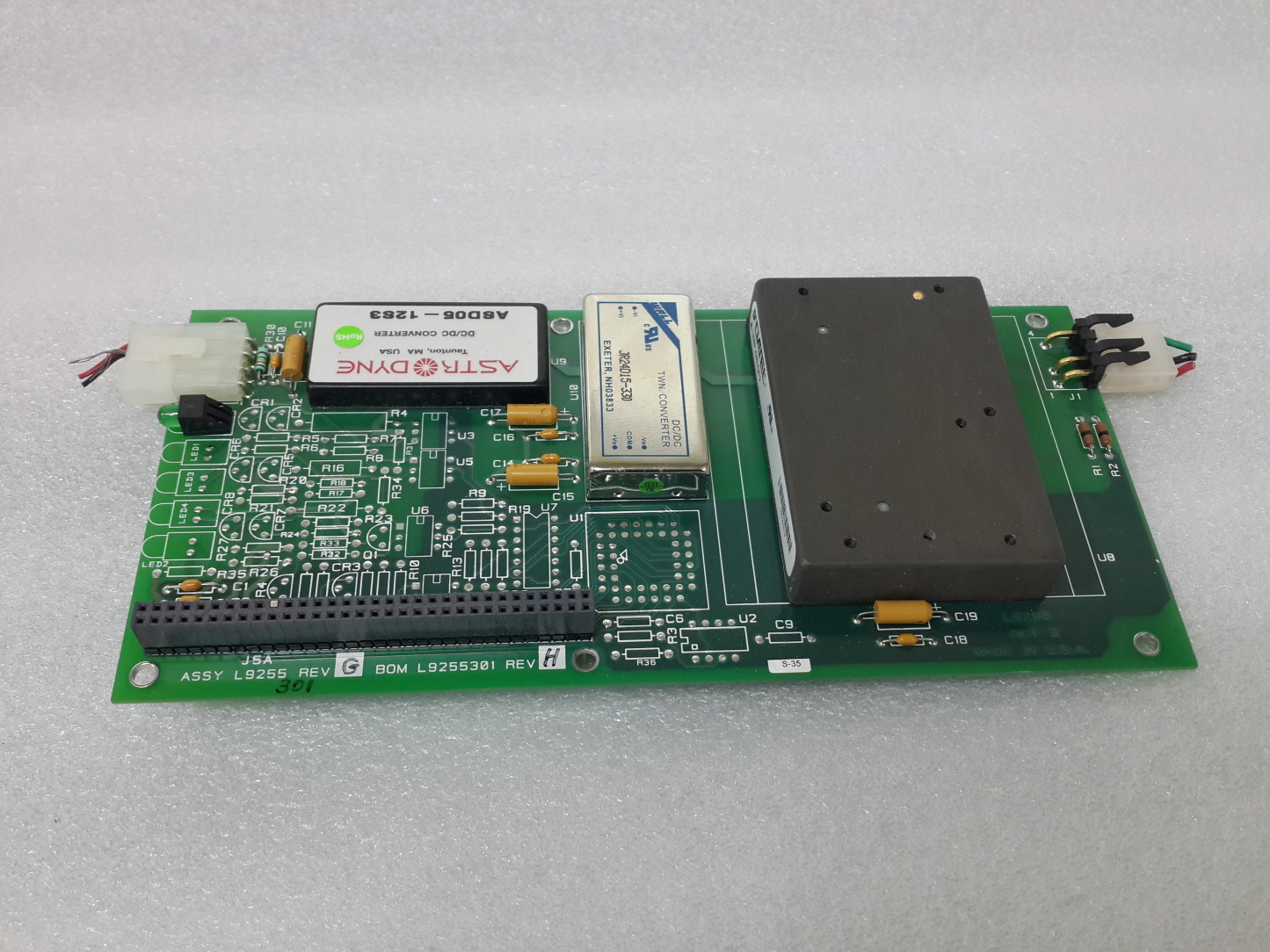 VARIAN 979 LEACK DETECTOR PCB BOARD L9255 REV.G BOM L9255301 REV.H