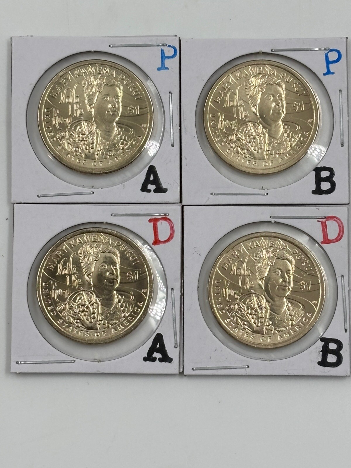2025 PD P D POS A &  B Sacagawea $1 MARY KAWENA PUKUI  Native American ⭐⭐💝