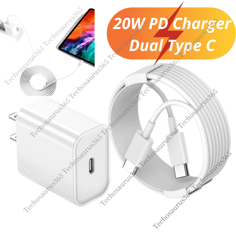 20W USB C Fast Charger PD USB C To C Cable Type C Power Adapter For iPad Pro/Air