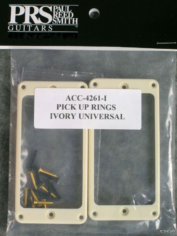 PRS Ivory Guitar Pickup Rings Universal Stoptail Tremolo Paul Reed Smith USA SE
