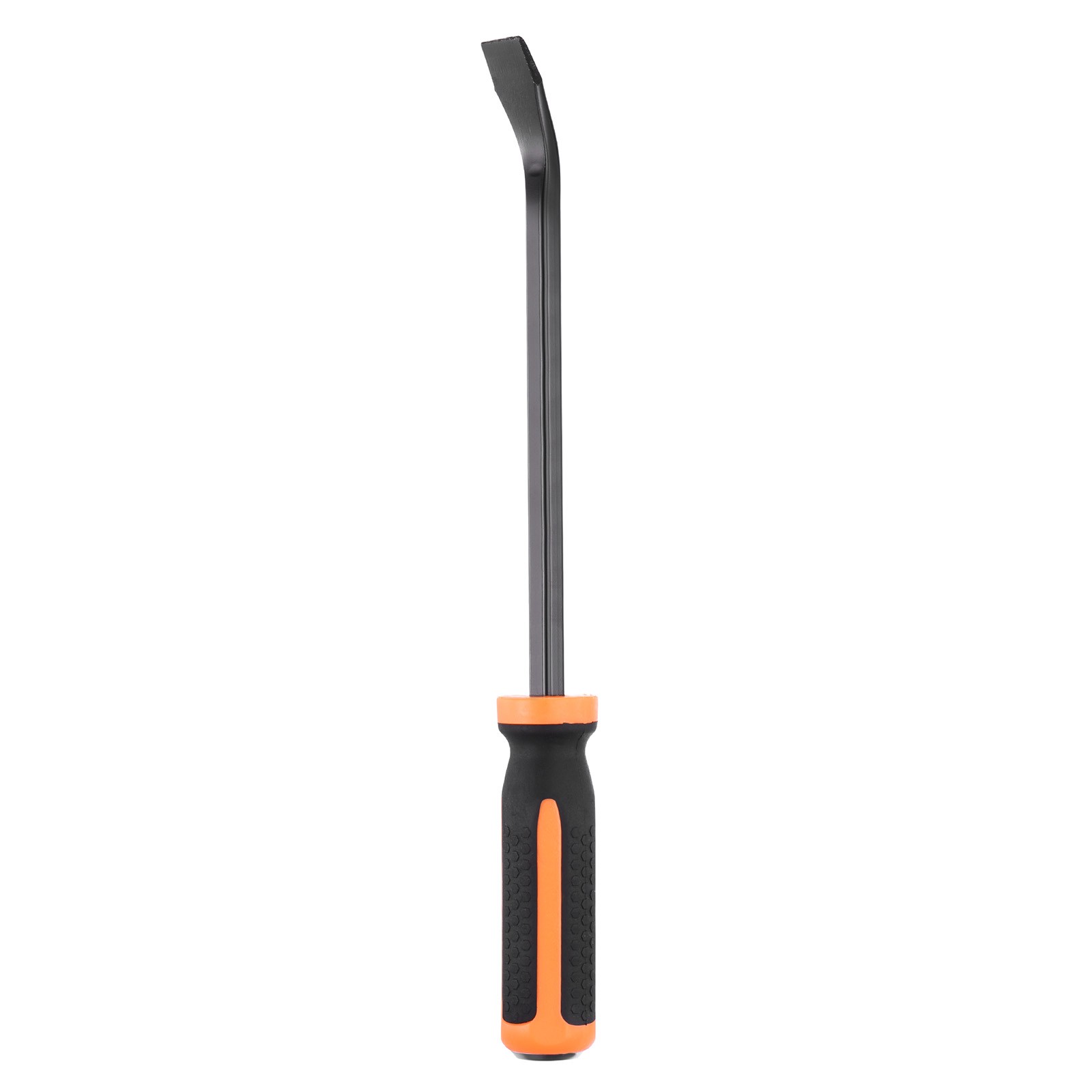 Pry Bar, 12 Inch Mechanic Hand Tool with Handle, Black Orange