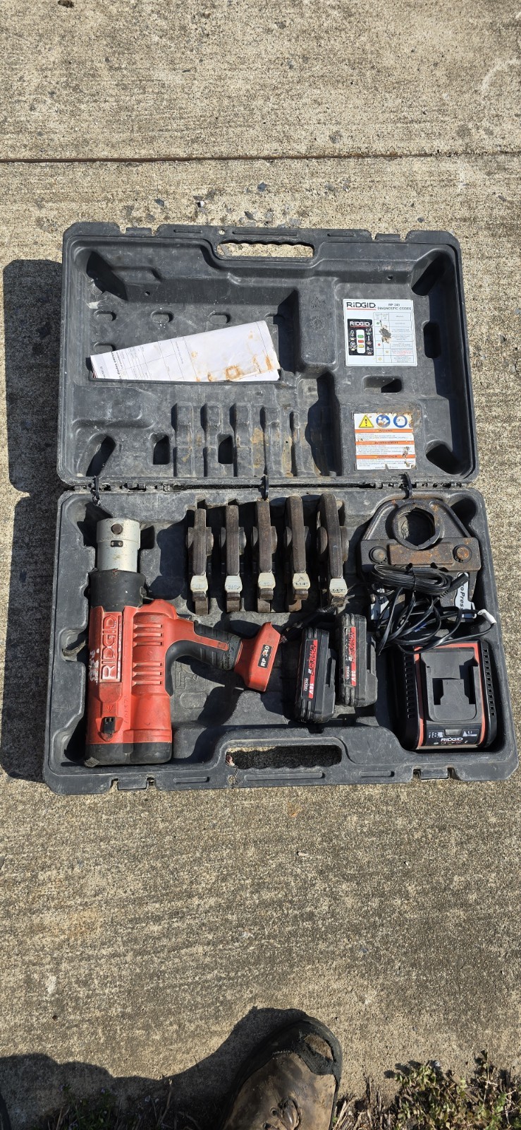 Ridgid RP340 Kit W 6 Jaws 1/2”-2”  Complete + Hard Case