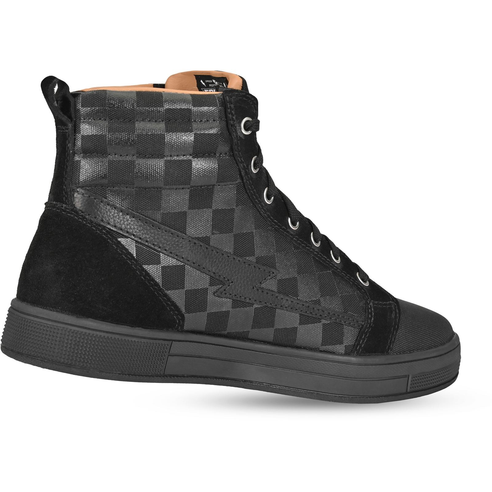 Cortech SLAYER CANVAS GHOST BLACK CHECK WOMENS SHOE 6 8515005506
