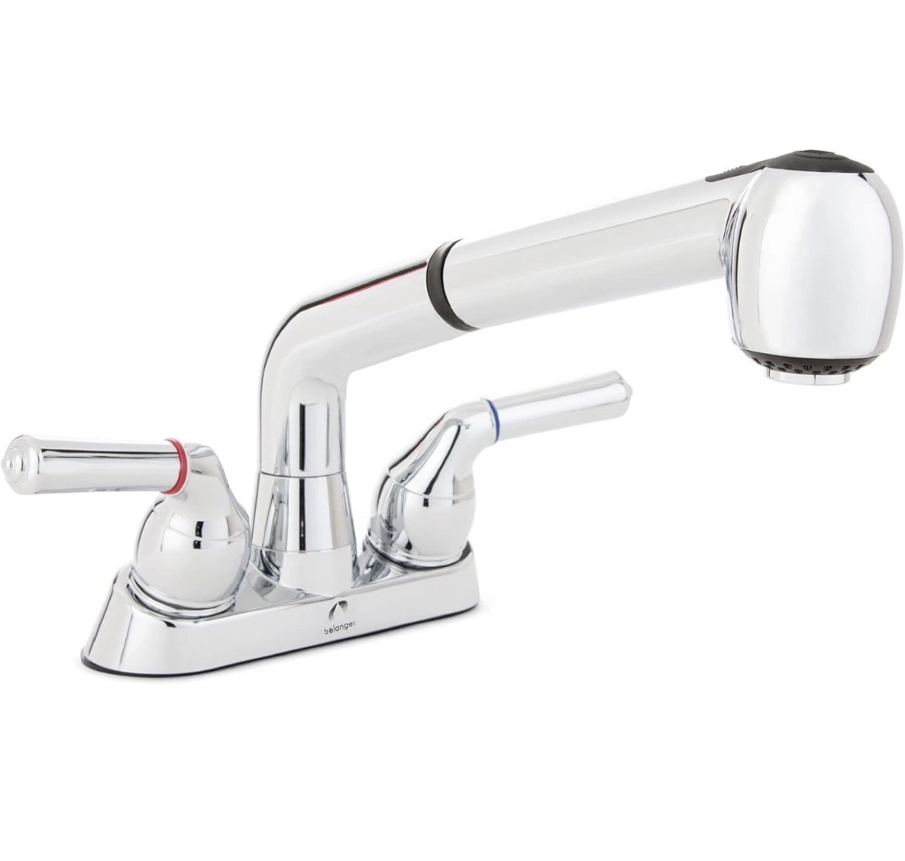Belanger B1010-30 Dual Handle Pull-Out Laundry Tub Faucet, Polished Chrome