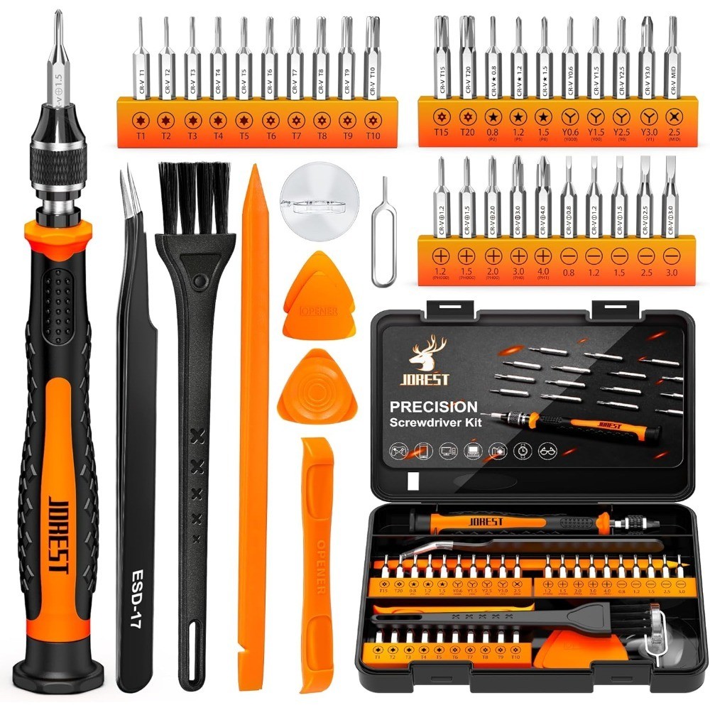 Precision Screwdriver Set 40 Pcs with Torx Tri Wing Heads Mini Repair