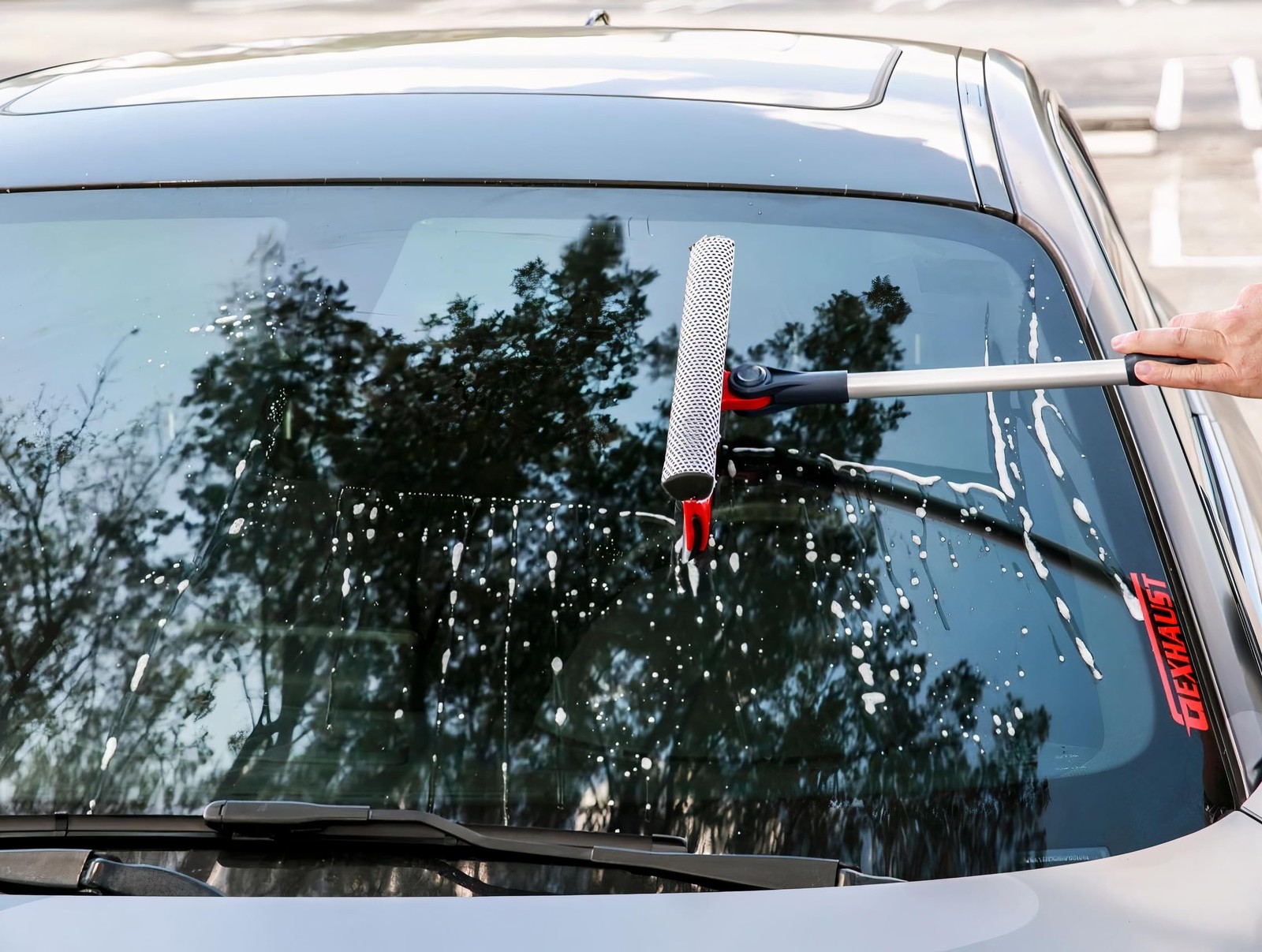 DSV Standard Professional Window Squeegee | 2-in-1 Window Cleaner Sponge and ...