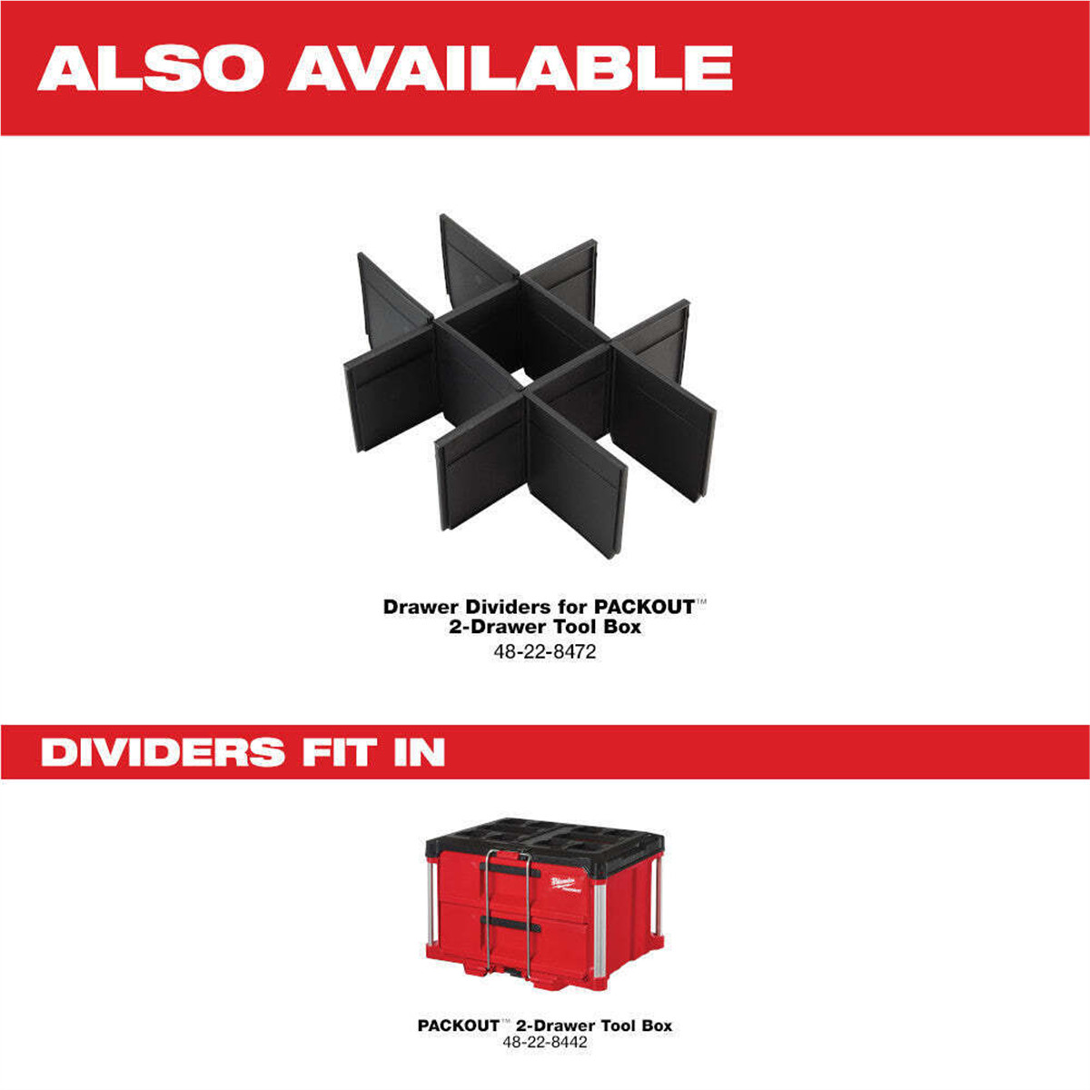 Milwaukee Tool PACKOUT 2-Drawer Tool Box