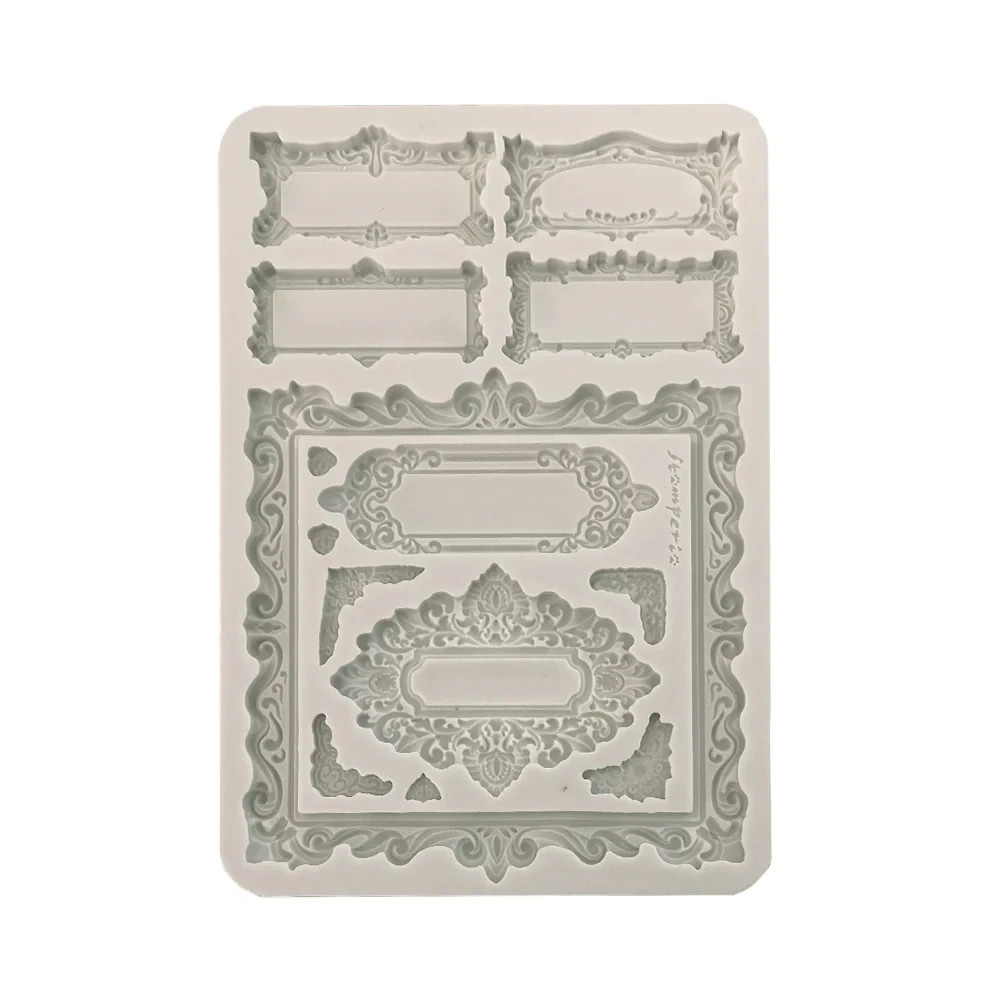 STAMPERIA SILICONE  MOLD - MASTER OF MAGIC - GOTHIC LABEL  -  8 X 5  - KACMA571