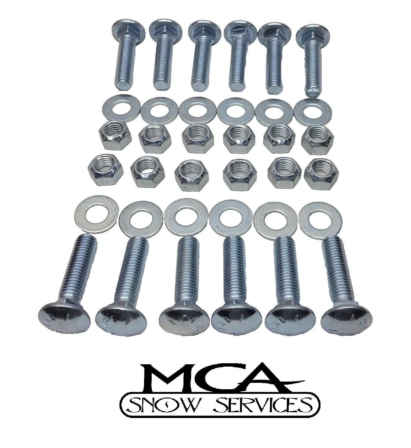 WESTERN FISHER SNOW PLOW CUTTING EDGE BOLT KIT 5/8-11 X 2-1/2  (12) 63986 29351