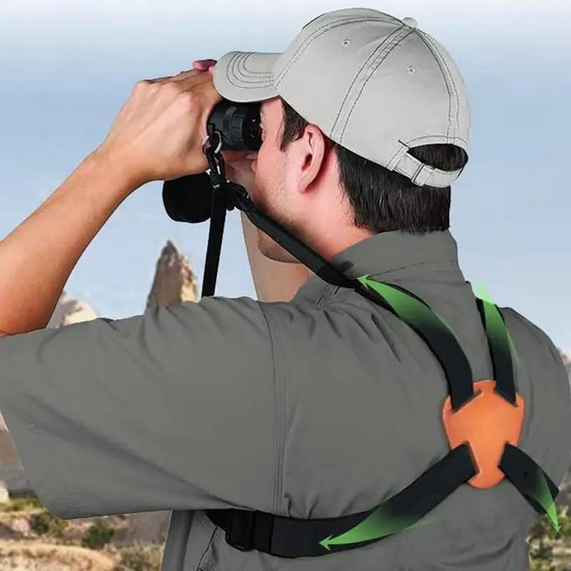Binoculars Harness Strap X-Shaped Harness Strap Adjustable Binocular Carrier