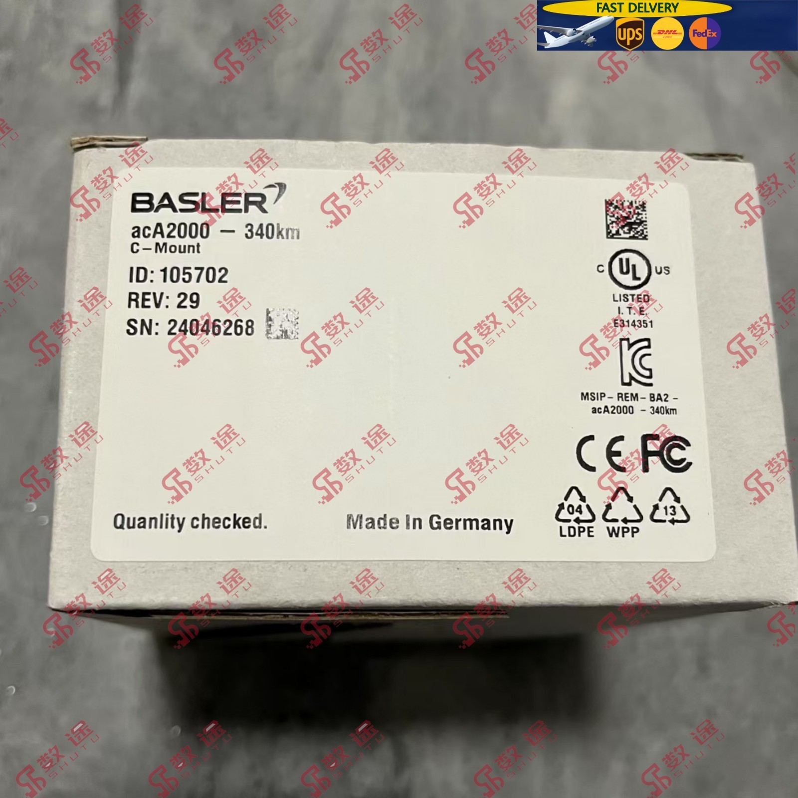 Basler ACA2000-340KM 105702 Industrial Camera#1pcs new by UPS
