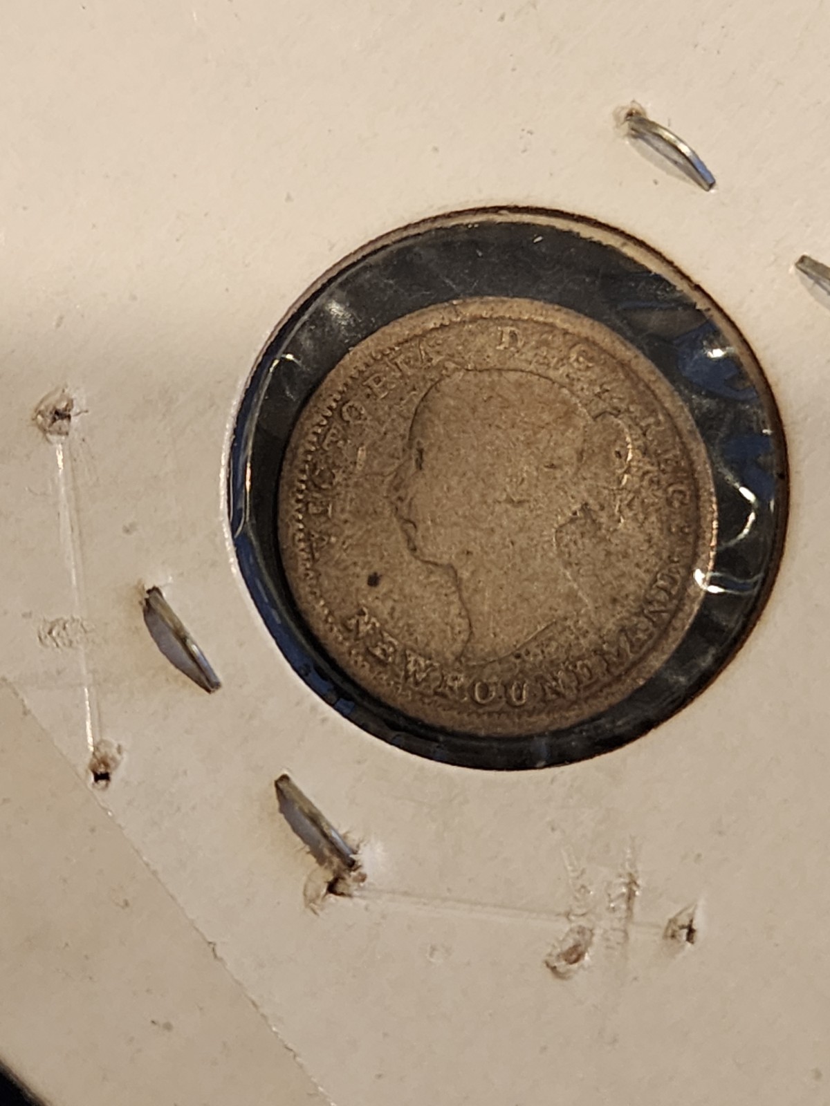 1882 Newfoundland 5 Cents Silver Coin
